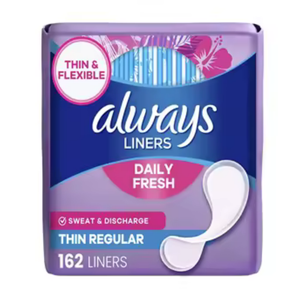 100% Quality NEW Winged Cotton Thin Panty Liners Breathable Light Absorbency Daily Use 162 Count From USA