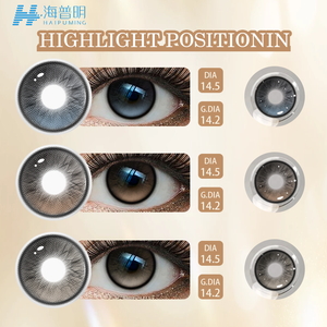 Wholesale Rotation-Stable Highlight Colored Contact Lenses 14.5mm Yearly Soft HEMA Custom OEM Factory Supply for Resellers
