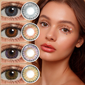 Free FreshGo Natural Look 3 Tone Soft Lens Contacts Colored Eye Contact Lenses Wholesale 1 Year OEM Paper Box Lentes De Contacto