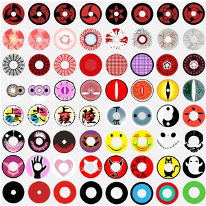 Pseyeche Halloween Contacts Crazy Sharingan Eye Lens