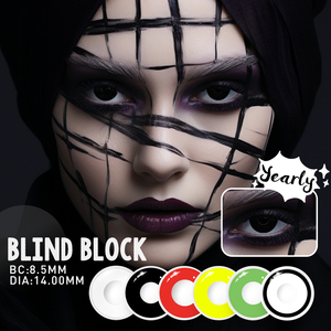 Custom Logo Halloween Crazy Colored Contact Lenses With Power -1.00 to -8.00 Cosplay Lentes De Contacto Party Fashion