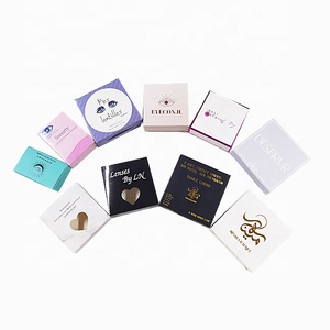 Contact Lens Case Packaging Box Clear Window Paper Box Custom Printed Foldable Carton Wholesale for Optical Shop Packaging Box