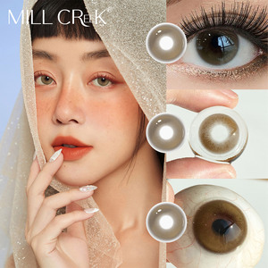 Soft Natural Brown Colored Contact Lenses Custom Packaging