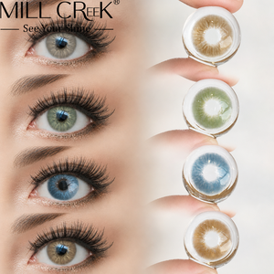 MILLCREEK Contact Lenses Prescription Green Yearly 14.2mm With Power Myopia Cosmetic HEMA Wholesale Supplier OEM Daily-Wear