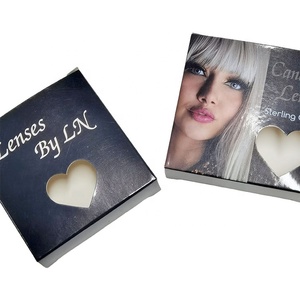 Love Window Design Lens Contacts Colored Eye Contact Lenses Wholesale Paper Box Lentes De Contacto