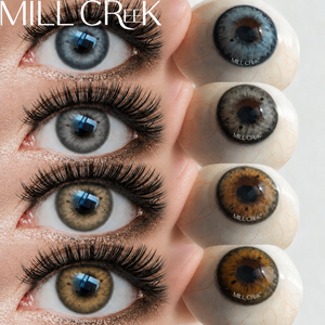 MILLCREEK Contact Lenses Prescription Green Yearly HEMA