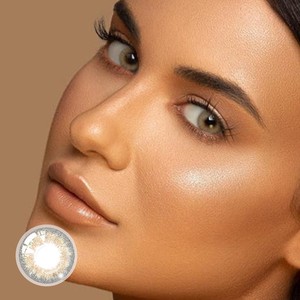 Color Contact Lenses with Wholesale Customize Yearly Cosmetic Three Tone Sugar Gray Soft CE Certified Mesiru Brand Package Cycle