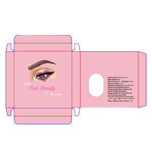 Custom Recyclable Colored Contact Lens Packaging Box