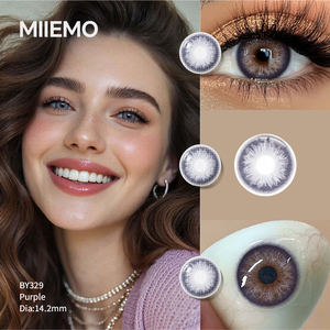 DSC Purple Soft Color Contact Lenses Wholesale Power -1.00~-8.00 ISO 13485 Certified Half Year Use