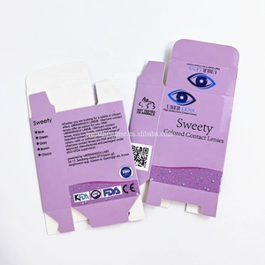 Custom Printed Cosmetic Boxes Eye Contact Lenses Complete Package