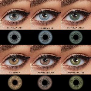 Unspoken Series Contact Lens Soft Natural Colored Contacts Lenses for Wholesale Yearly Use Eyes Cosmetic Color Contact Lens
